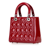 Medium Patent Cannage Lady Dior